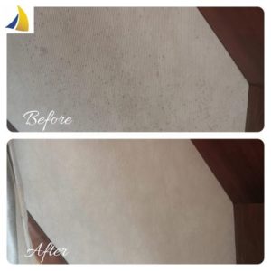 used boat carpet restore before after